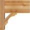 Ekena Millwork Olympic Block Rough Sawn Outlooker, Western Red Cedar, 8"W x 14"D x 14"H OUT08X14X14OLY05RWR - alternate 3
